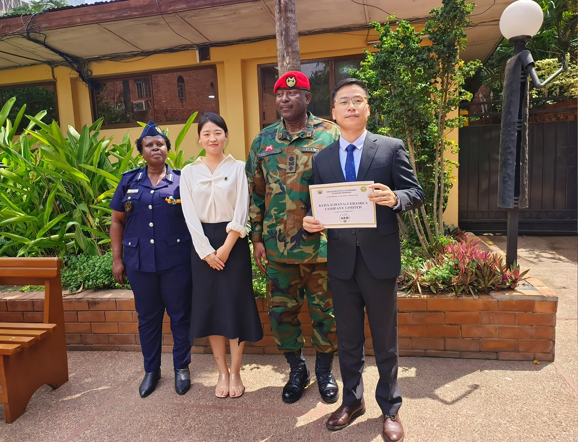Twyford Ghana Ceramics Awarded AEO Certificate by GRA-Customs